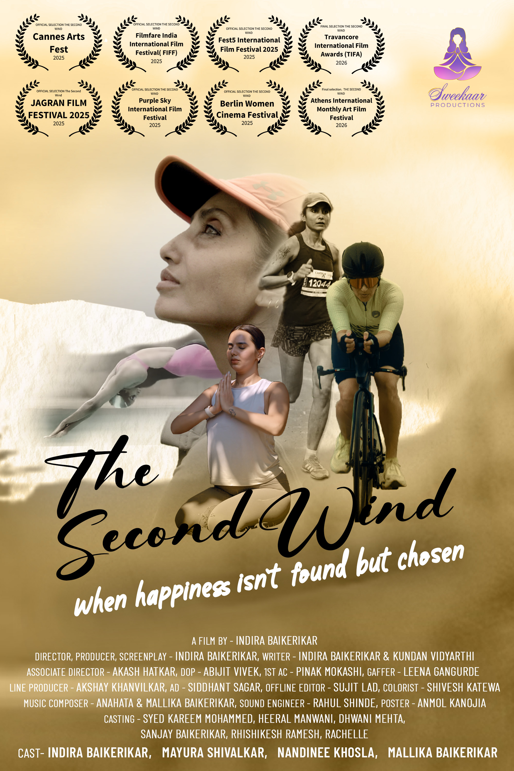 The Second Wind credits poster listing the cast and crew